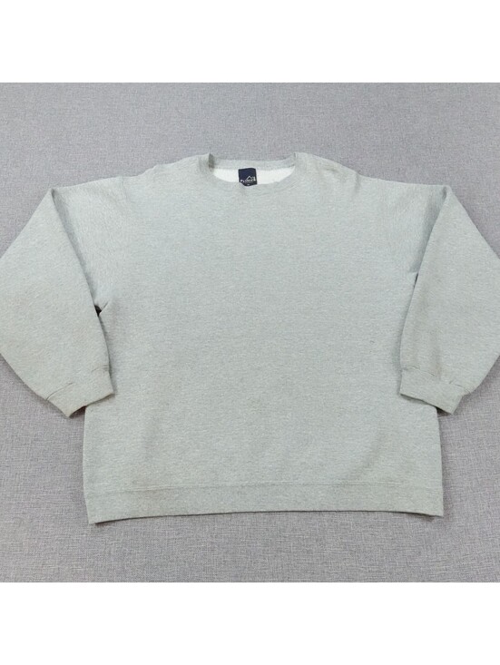 Other - Vintage Pluma Outdoors Gray Blank Crewneck Sweatshirt Size L Cotton/Poly Fleece
